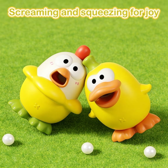 Cartoon Screaming Chicken Squeeze Toys, Slow Rising Stress Relief Fidget Toys for Adults, Playful Sensory Anxiety Relief Gifts for Friends & Family, Interactive Desk Decor for Stress Management