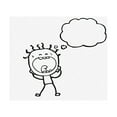 thumbnail image 1 of Cartoon Screaming Doodle Man Mouse Pad Gaming Mousepad 9.84"(L) x 7.87"(W), 1 of 3