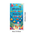 thumbnail image 1 of Cartoon Sea Animals Classroom Banner Creative Underwater Classroom Decoration for Summer School Kids, 1 of 8