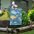thumbnail image 1 of Cartoon Sea Animals Garden Flag Double Sided Outdoor Banners for Courtyard Outdoor Lawn Farmhouse Holiday Decorations, 1 of 5