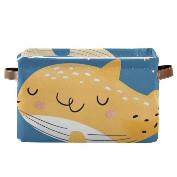 Cartoon Sea Animals Storage Bins Baskets With Handles Storage Box Clothes Organizer Organization Toys