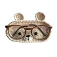 thumbnail image 1 of Knitted Glasses Holder Shape Decorative Desk Organizers Crochet Eyeglass Desk Storage Tray Unique Handmade Craft, 1 of 8