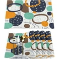 thumbnail image 1 of Cartoon Shapes Geometric Placemats Set of 6 Rectangle Table Mats Washable Heat-Resistant Place Mat for Kitchen Dining Table Decor Indoor Outdoor, 1 of 6