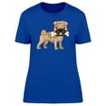 thumbnail image 1 of Cartoon Shar Pei With A Bone T-Shirt Women -Image by Shutterstock, Female Large, 1 of 2