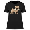 thumbnail image 1 of Cartoon Shar Pei With A Bone T-Shirt Women -Image by Shutterstock, Female Large, 1 of 2