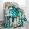 thumbnail image 1 of Cartoon Shark Blanket Blue Soft Warm Print Throw Blanket for Kids Adult Office Gift Twin 60"x80", 1 of 6