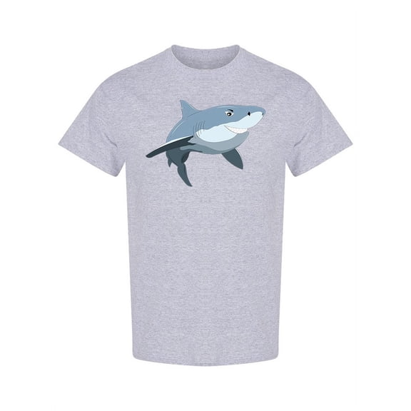 Cartoon Shark Design T-Shirt Men -Image by Shutterstock, Male Small