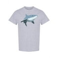thumbnail image 1 of Cartoon Shark Design T-Shirt Men -Image by Shutterstock, Male x-Large, 1 of 2