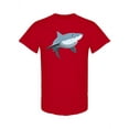 thumbnail image 1 of Cartoon Shark Design T-Shirt Men -Image by Shutterstock, Male x-Large, 1 of 2