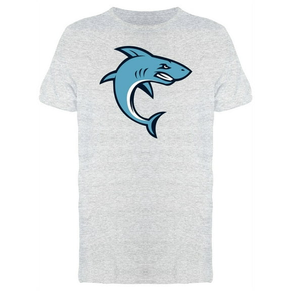 Cartoon Shark Mascot T-Shirt Men -Image by Shutterstock, Male Small