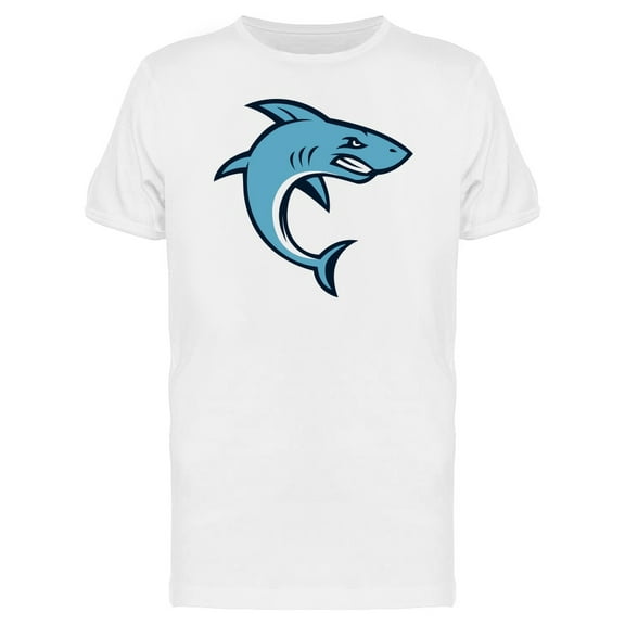 Cartoon Shark Mascot T-Shirt Men -Image by Shutterstock, Male Small