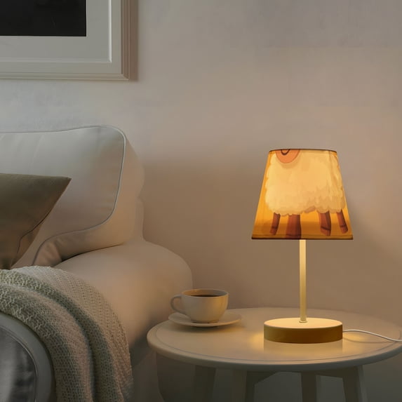 Cartoon Sheeps Desk Lamp 3 Color Modes LED Table Lamp Nightstand Reading Light for Bedroom Living Room