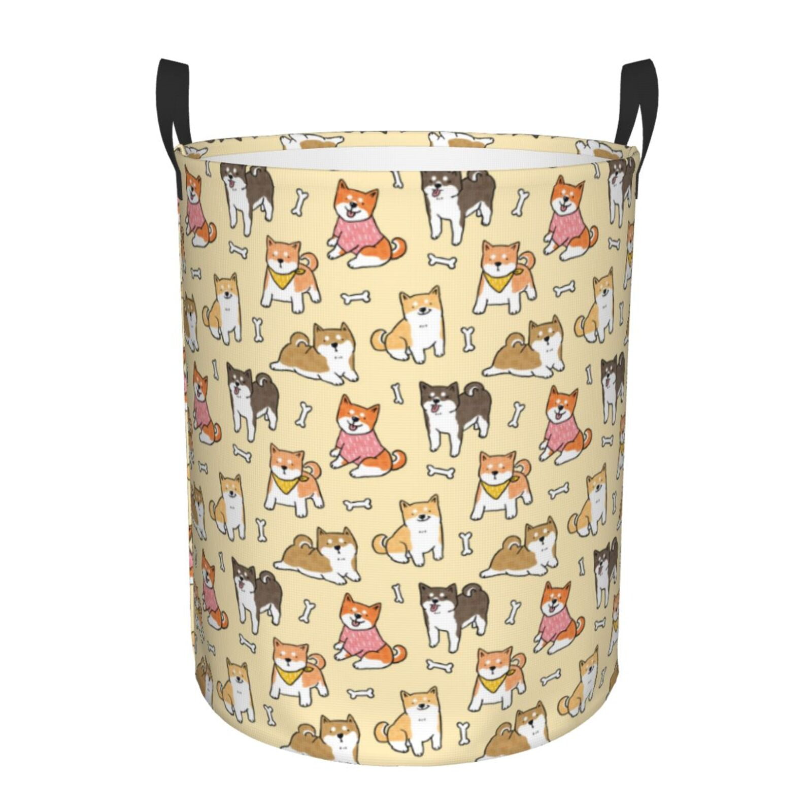 Cartoon Shiba Inu Dog Laundry Basket, Laundry Hamper, Dirty Clothes