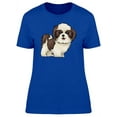 thumbnail image 1 of Cartoon Shih Tzu Dog T-Shirt Women -Image by Shutterstock, Female Small, 1 of 2