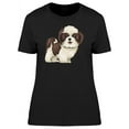 thumbnail image 1 of Cartoon Shih Tzu Dog T-Shirt Women -Image by Shutterstock, Female Small, 1 of 2