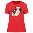 thumbnail image 1 of Cartoon Shih Tzu Dog T-Shirt Women -Image by Shutterstock, Female XX-Large, 1 of 2