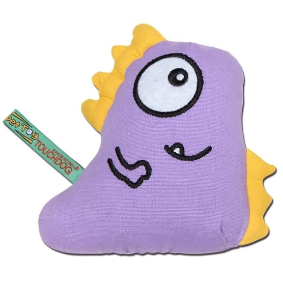 Cartoon Shoe-Faced Monster Plush Dog Toy - Purple - One Size