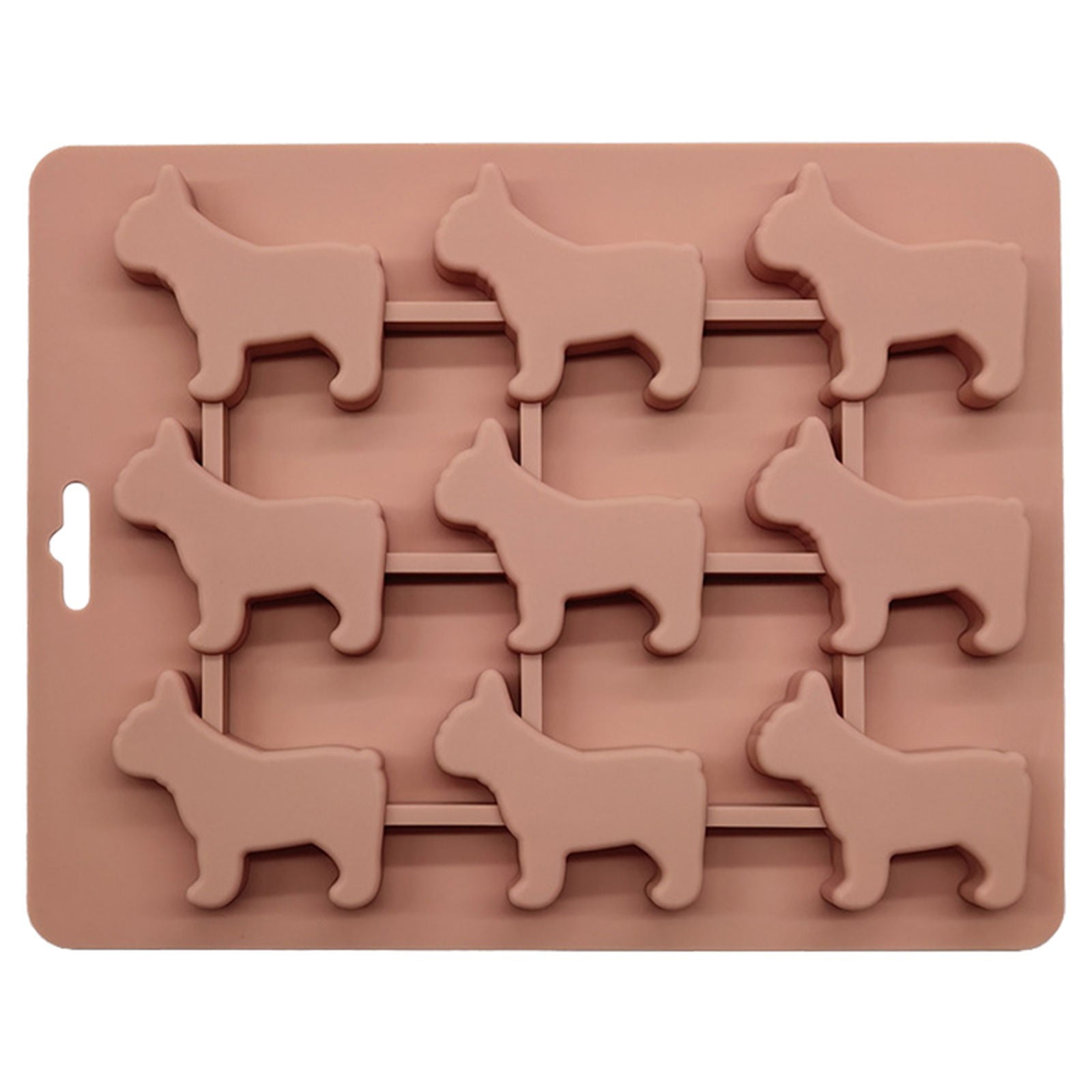 Cartoon Silicone Ice Checker Dog Animal Shape Silicone 9 Link Ice