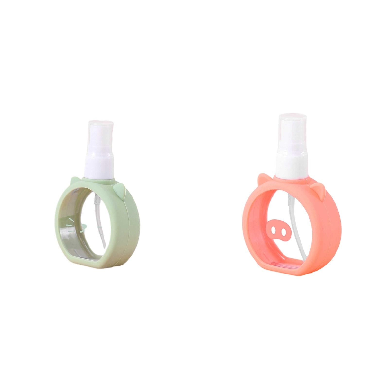 Cartoon Silicone Spray Bottle Travel Portable Transparent Cat Pig Spray Bottle Toner Dispenser
