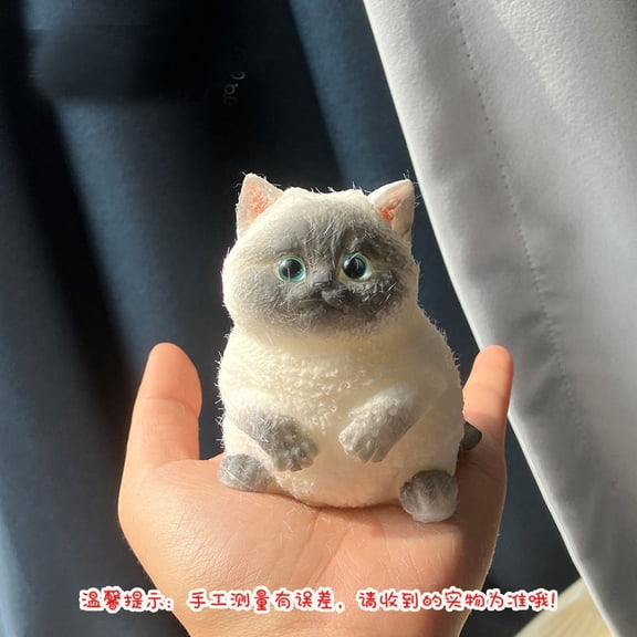 Cartoon Simulation Cat Squeeze Toy, Slow Rebound Cute Animal Fidget Toy, Soft Funny Novelty Sensory Decompression Toy for Office Daily Relaxation Decor