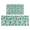 thumbnail image 1 of Cartoon Skull Pattern Kitchen Rugs Sets Of 2,Anti Fatigue Kitchen Mat Rugs Non Slip Washable,Decorative Kitchen Floor Mats for Kitchen,Sink,Laundry,17"x30"+17"x47", 1 of 7