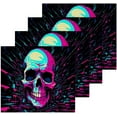 thumbnail image 1 of Cartoon Skull Washcloths, Soft and Absorbent Cotton Towel, 6 Pack 12 X 12 Inches Premium Quick Dry Face Towel Wash cloth, 1 of 7