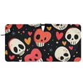 thumbnail image 1 of Cartoon Skulls Hearts Car Windshield Sun Shade Foldable Front Window Shades Cover Sun Visor Shield Block, 1 of 6