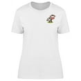 thumbnail image 1 of Cartoon Sleepy Cow Pocket T-Shirt Women -Image by Shutterstock, Female Small, 1 of 2