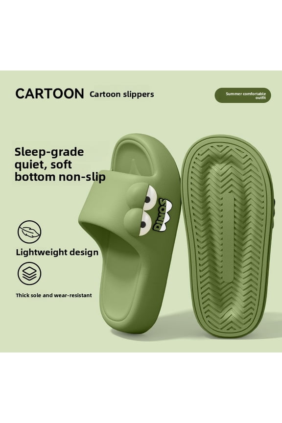 Cartoon Slippers Cute Food Animal Slides for Women and Men Soft Lightweight House Slippers Indoor Bathroom Shower Sandals