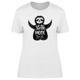 thumbnail image 1 of Cartoon Sloth Mode Sketch T-Shirt Women -Image by Shutterstock, Female Small, 1 of 2
