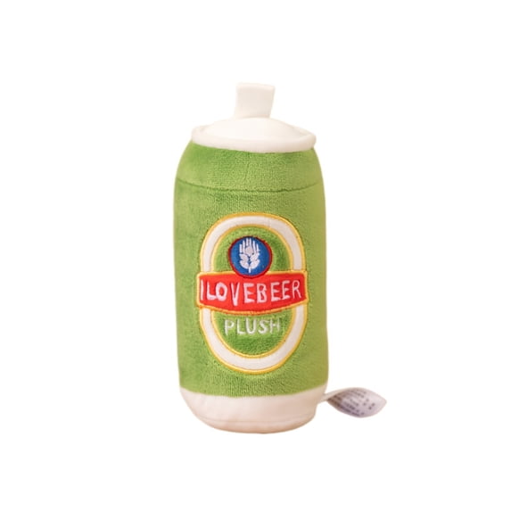 Cartoon Smile Beer Series Plush Toy Beer Cup Beer Bottle Beer Can Plush Toy Men's Fun Gift (bulk)