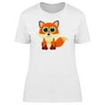 thumbnail image 1 of Cartoon Smiling Fox T-Shirt Women -Image by Shutterstock, Female XX-Large, 1 of 2