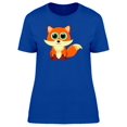 thumbnail image 1 of Cartoon Smiling Fox Tee Women's -Image by Shutterstock, 1 of 1