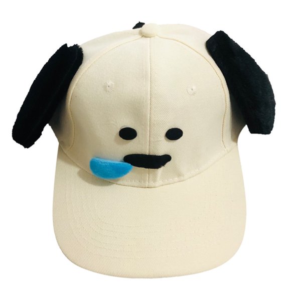 Cartoon Snotty Dog Ear Baseball Hat Fashionable Skull Caps for Outdoor Daily Use