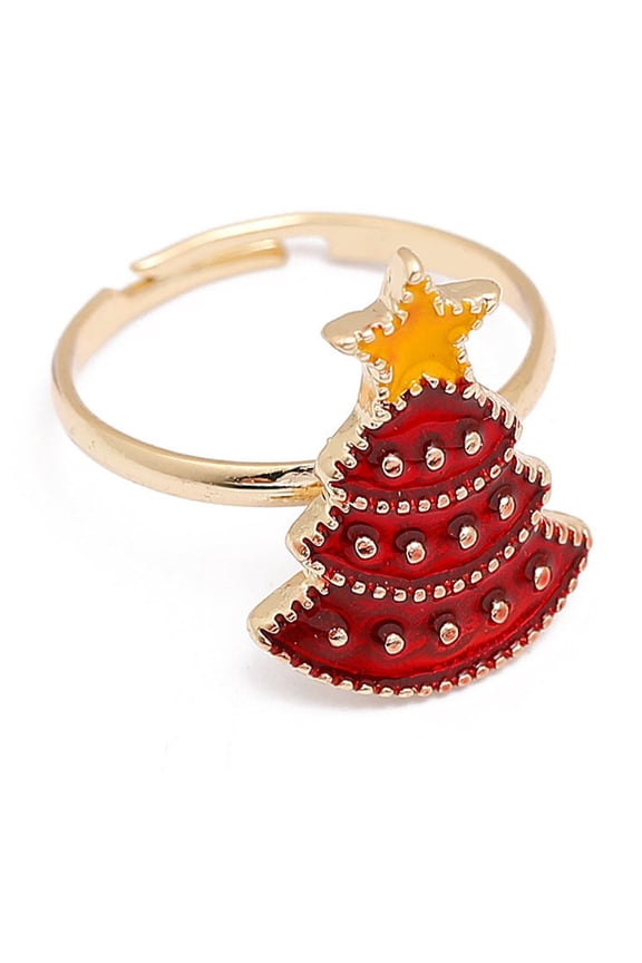 Cartoon Snowman Christmas Rings, Adjustable Alloy Rings, Unisex Holiday Jewelry, Festive Cartoon Design, Drip Oil Treatment
