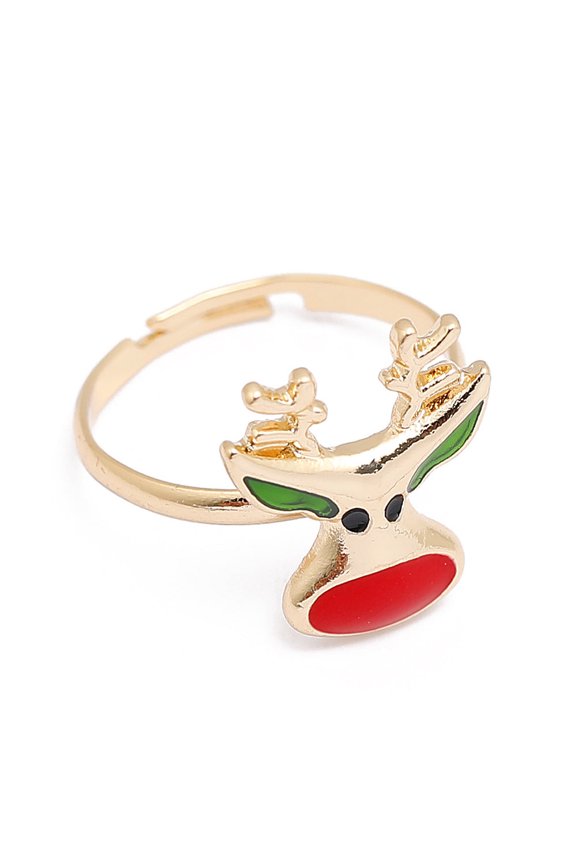 Cartoon Snowman Christmas Rings, Adjustable Alloy Rings, Unisex Holiday Jewelry, Festive Cartoon Design, Drip Oil Treatment