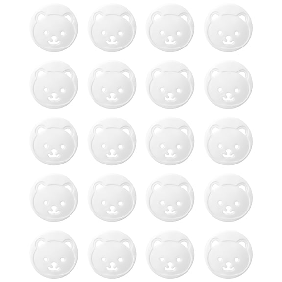 Cartoon Socket Safety Cover Dustproof Child Lock Outlet Protectors Easy Installation 20pcs Pack Babyproofing