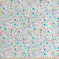 thumbnail image 1 of Ambesonne Cartoon Fabric by the Yard Upholstery, Floral Pattern Polka Dots, 3 Yards, Multicolor, 1 of 4