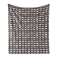thumbnail image 1 of Cartoon Soft Flannel Fleece Throw Blanket, Doodle Happy Kittens Cat Lover Themed Continuous Pattern, Cozy Plush for Indoor and Outdoor Use, 60" x 80", Grey and Multicolor, by Ambesonne, 1 of 5