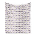 thumbnail image 1 of Cartoon Soft Flannel Fleece Throw Blanket, Purple Smiling Cactus Face Drawings Slender Big Small Different Forms Style, Cozy Plush for Indoor and Outdoor Use, 60" x 80", Multicolor, by Ambesonne, 1 of 5