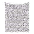 thumbnail image 1 of Cartoon Soft Flannel Fleece Throw Blanket, Repetitive Pattern with Simplistic Drawn Bear Animal, Cozy Plush for Indoor and Outdoor Use, 50" x 70", Multicolor, by Ambesonne, 1 of 5