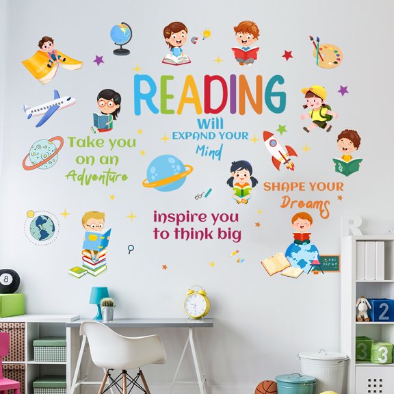 Cartoon Space Planet Wall Sticker - Kids Bedroom Decor
