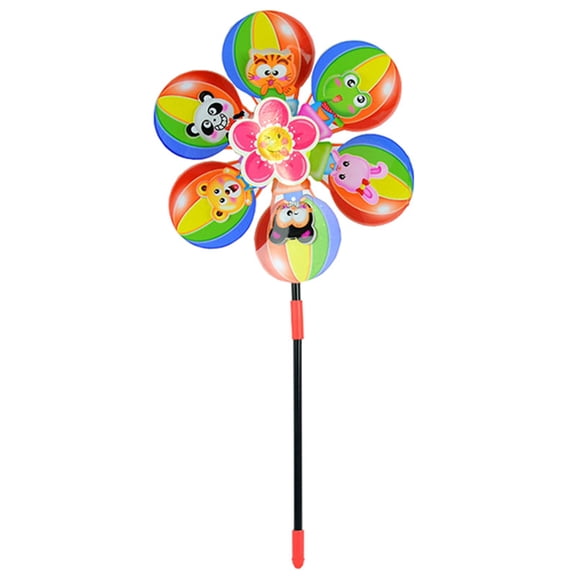 Cartoon Spinners Balloon Windmill Balcony Decor Large Pinwheel Rotate Toy Camping Decoration 10pcs