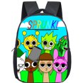 thumbnail image 1 of Cartoon Sprunki 12 Inch Backpack School Bags Incredibox Game Schoolbag Backpacks, 1 of 27