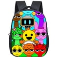 thumbnail image 1 of Cartoon Sprunki 12 Inch Backpack School Bags Incredibox Game Schoolbag Backpacks, 1 of 27