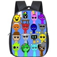 thumbnail image 1 of Cartoon Sprunki 12 Inch Backpack School Bags Incredibox Game Schoolbag Backpacks, 1 of 27