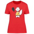thumbnail image 1 of Cartoon Squirrel With A Balloon T-Shirt Women -Image by Shutterstock, Female x-Large, 1 of 2