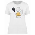 thumbnail image 1 of Cartoon Squirrel With A Balloon Tee Women's -Image by Shutterstock, 1 of 1