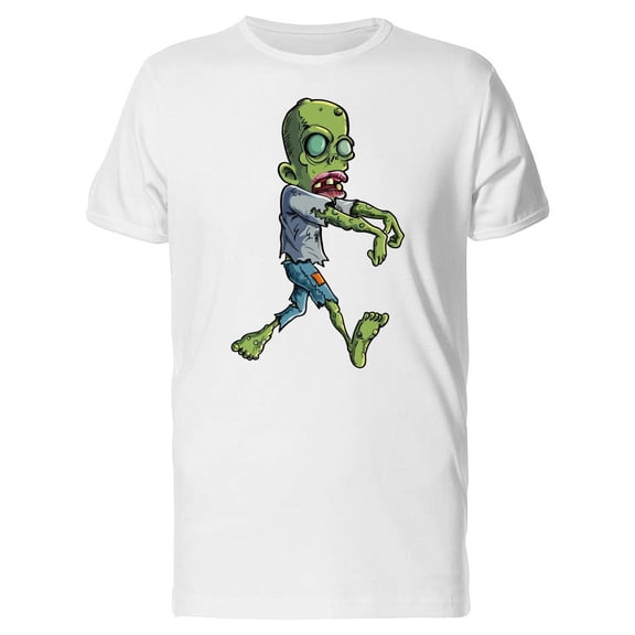 Cartoon Stalking Zombie  T-Shirt Men -Image by Shutterstock, Male 3X-Large