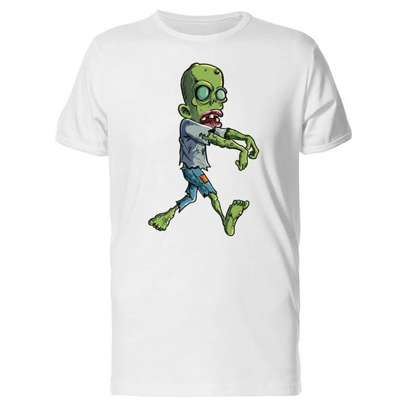Cartoon Stalking Zombie T-Shirt Men -Image by Shutterstock, Male Medium